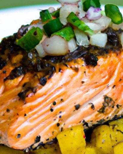 Fiery Cajun Blackened Salmon with Tangy Mango Habanero Salsa